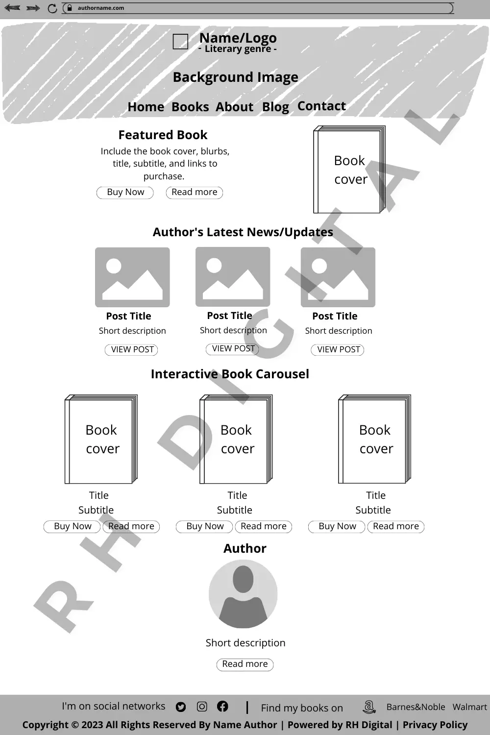 Author's Template "Socially Engaged"